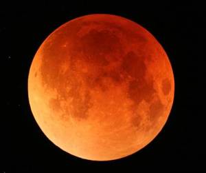 Eclipsed Moon